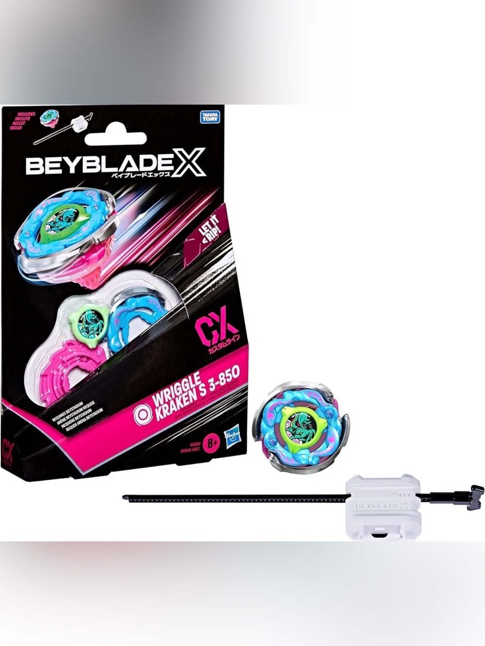 Hasbro Beyblade X Wriggle Kraken S 3-85O CX Starter Pack Set Takara Tony New